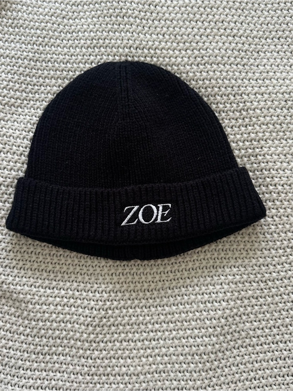 Black Knit Beanie - Kid's Winter Hat